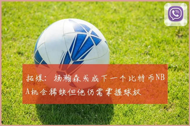 拓媒：杨瀚森或成下一个比特币NBA机会稀缺但他仍需掌握球权
